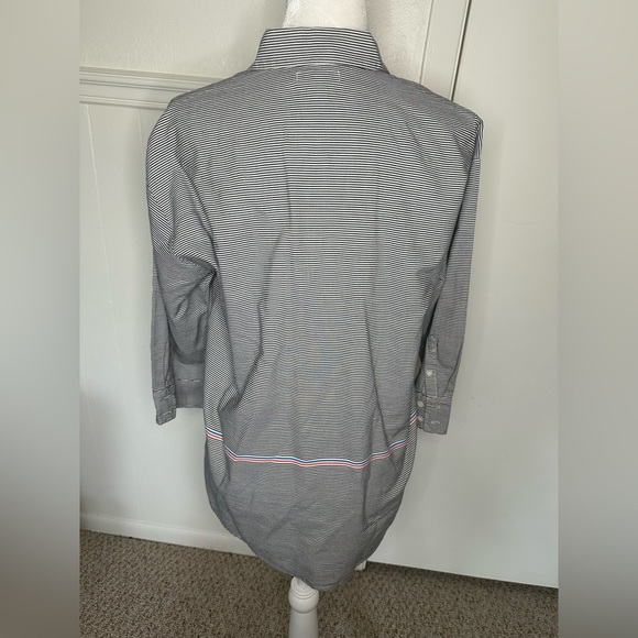 J.Crew Black and White Casual Button Down Shirt size 8 - Picture 4 of 7